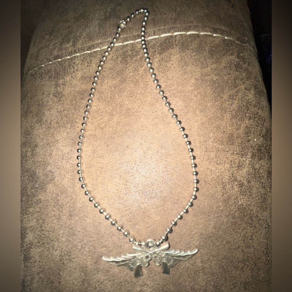 Miranda Lambert, Guns & Wings Pendant on Ball Chain